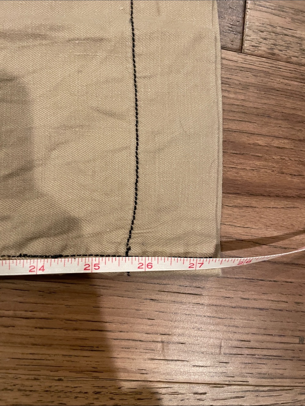 Anthropologie Maeve “The Colette” Tan Linen Blend Pants 28 Tall - Picture 7 of 8